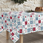 Merry Christmas stain-resistant tablecloth 62