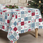 Merry Christmas stain-resistant tablecloth 62