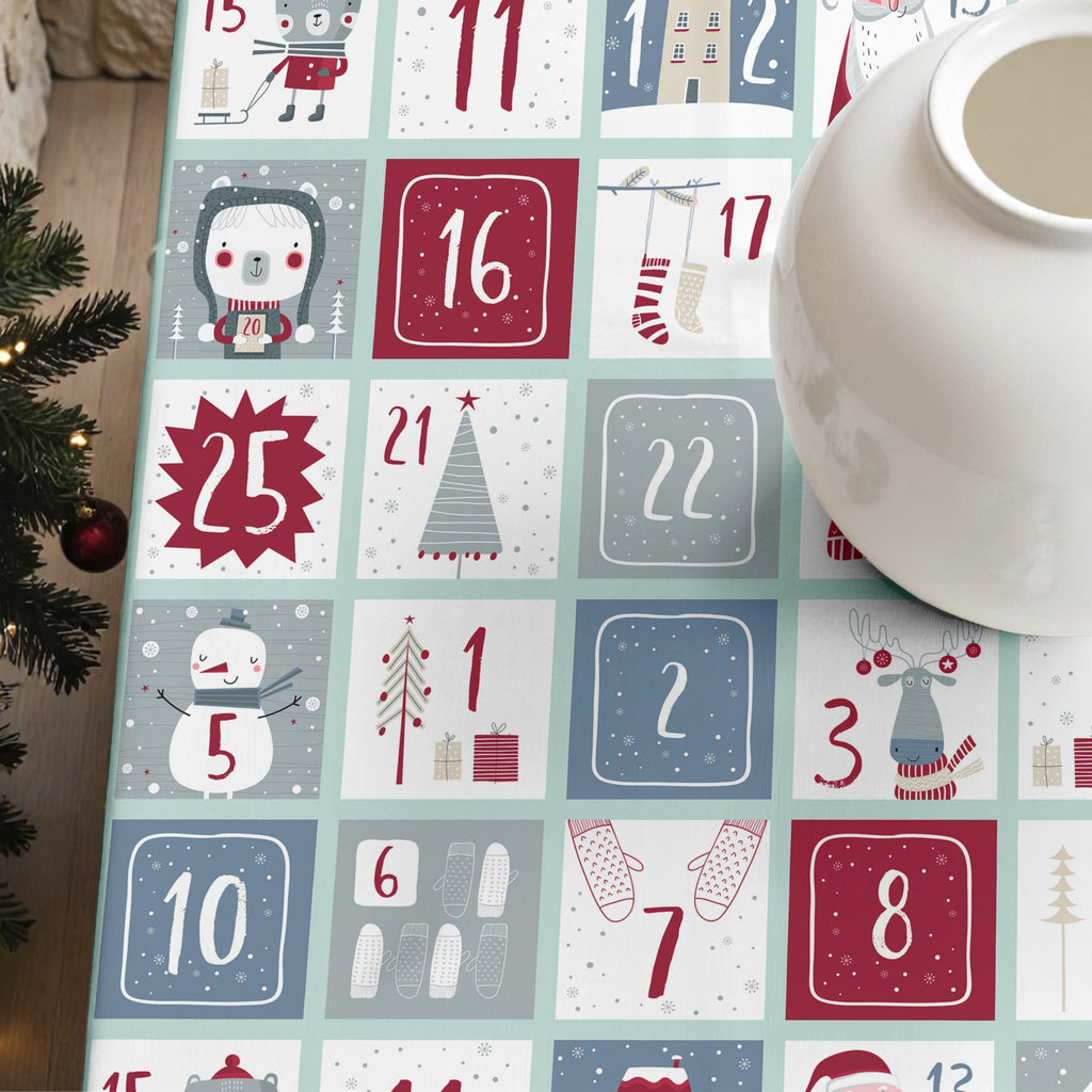 Merry Christmas stain-resistant tablecloth 62