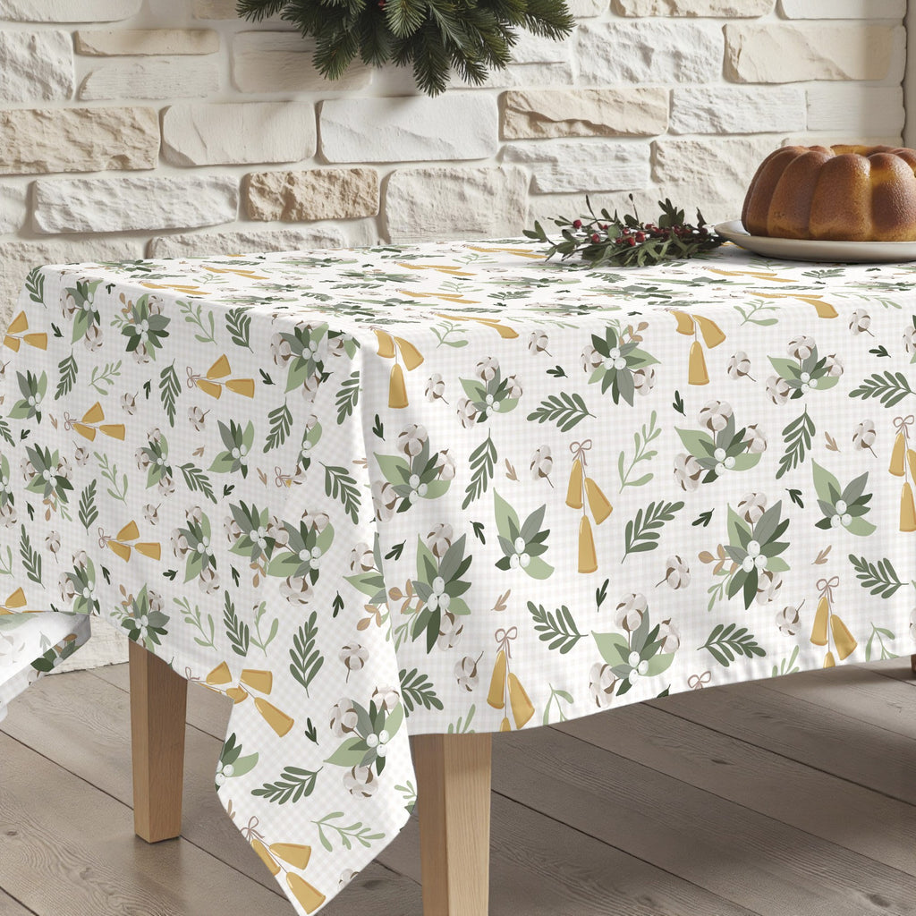 Merry Christmas 64 stain-resistant tablecloth