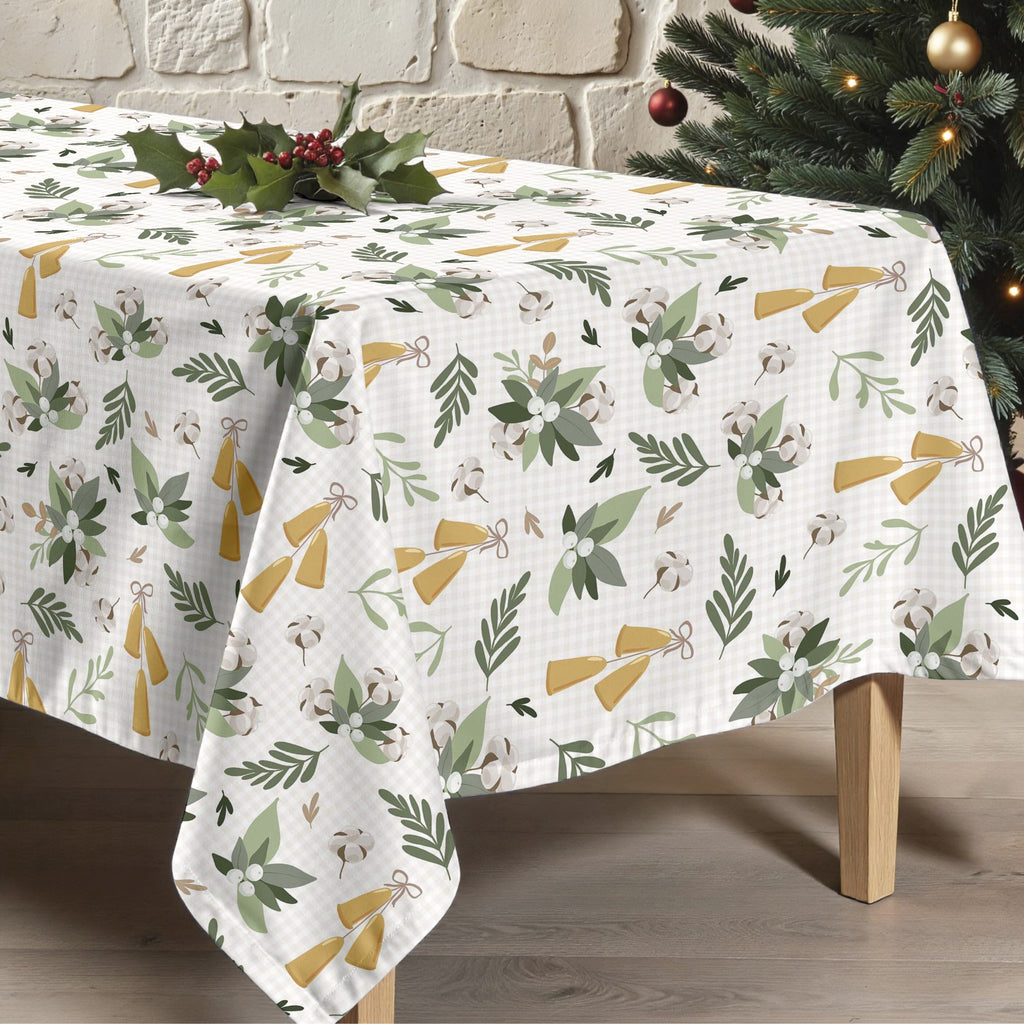 Merry Christmas 64 stain-resistant tablecloth
