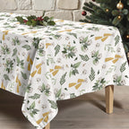 Merry Christmas 64 stain-resistant tablecloth