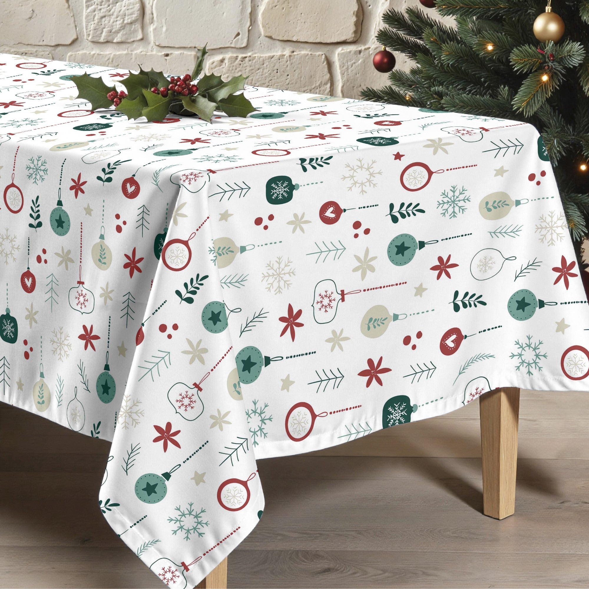 Nappe antitache Joyeux Noël 73