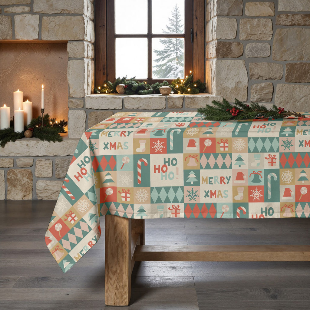 Nappe antitache Joyeux Noël 74
