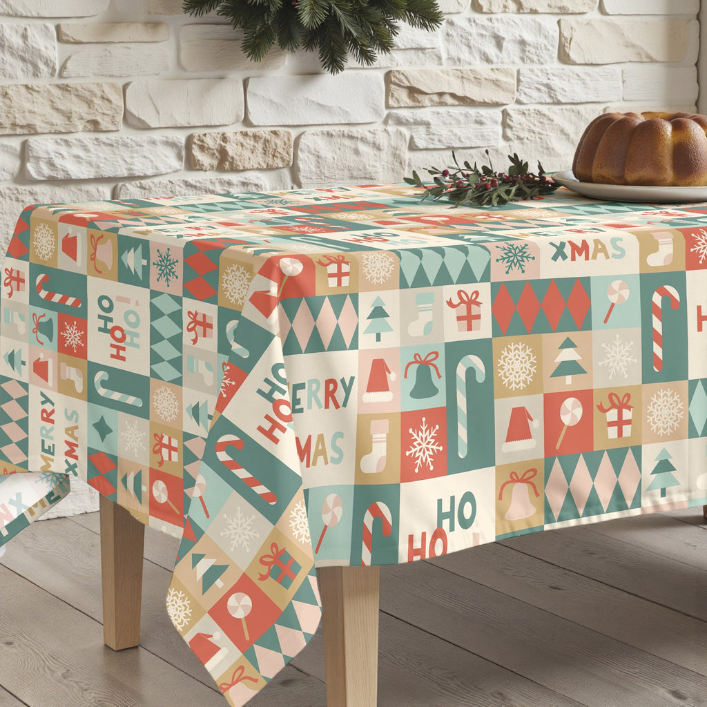 Nappe antitache Joyeux Noël 74