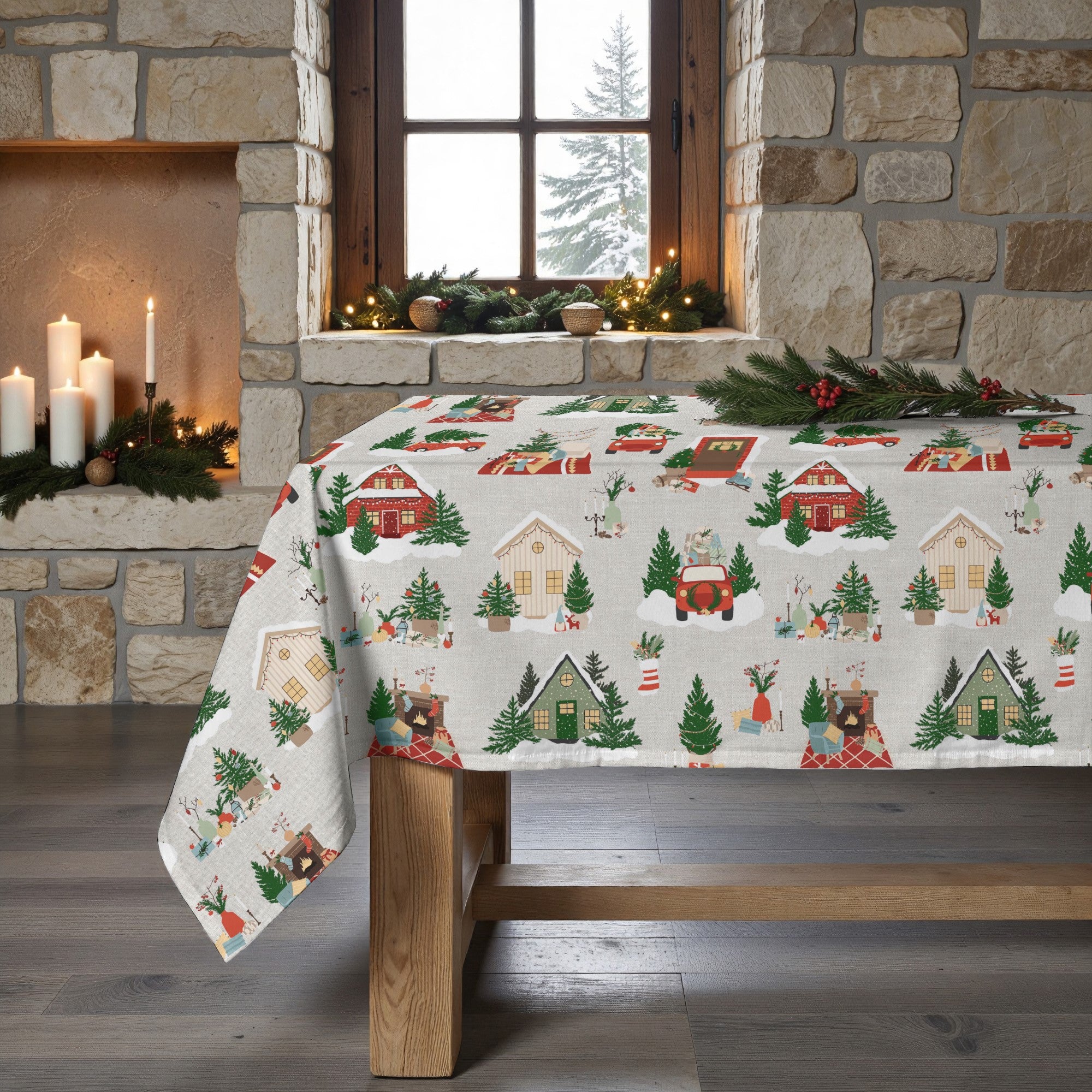 Nappe antitache Joyeux Noël 78