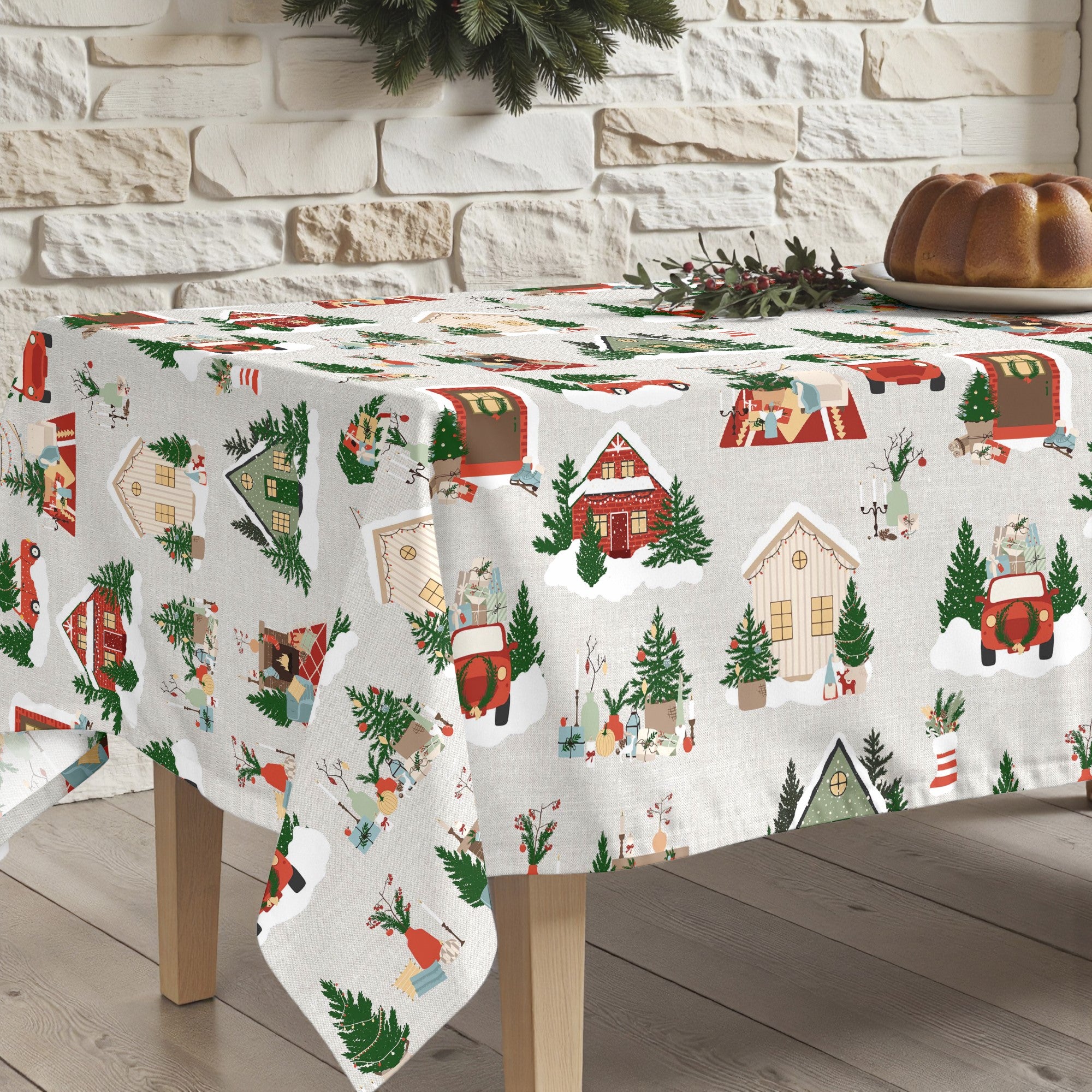 Nappe antitache Joyeux Noël 78