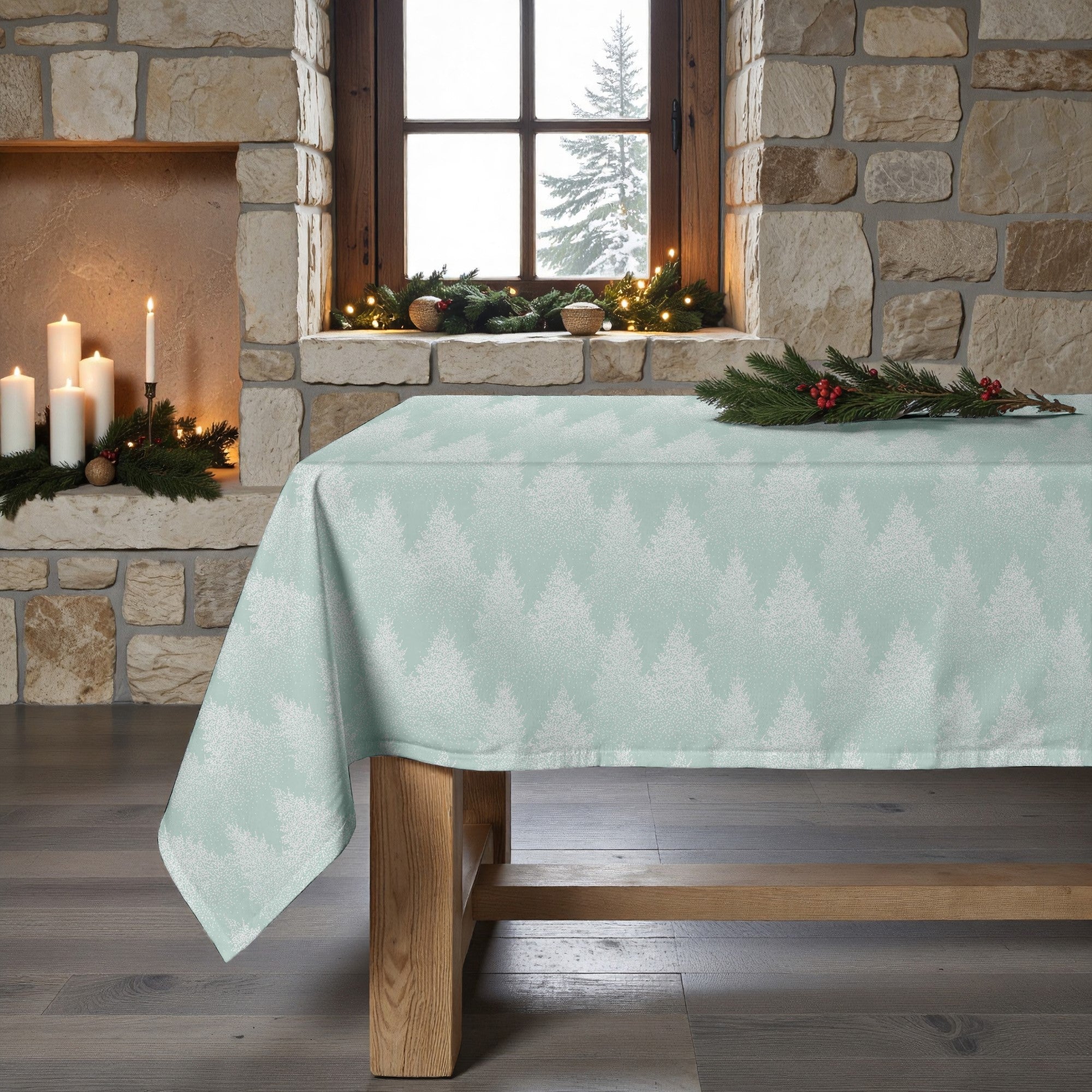 Nappe antitache Joyeux Noël 80