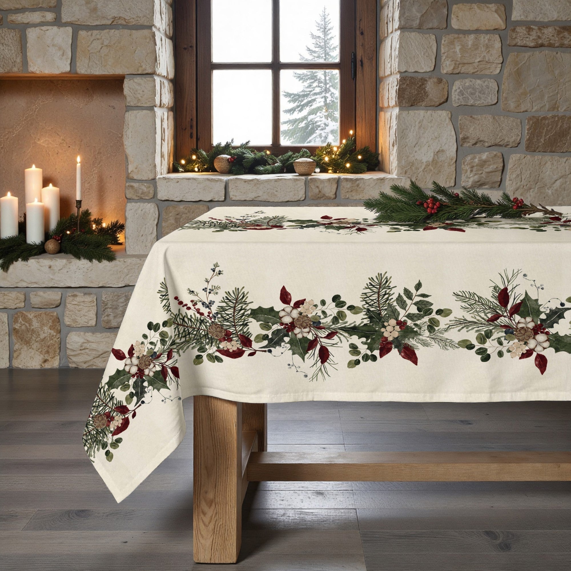 Mantel antimanchas Mistletoe 1225
