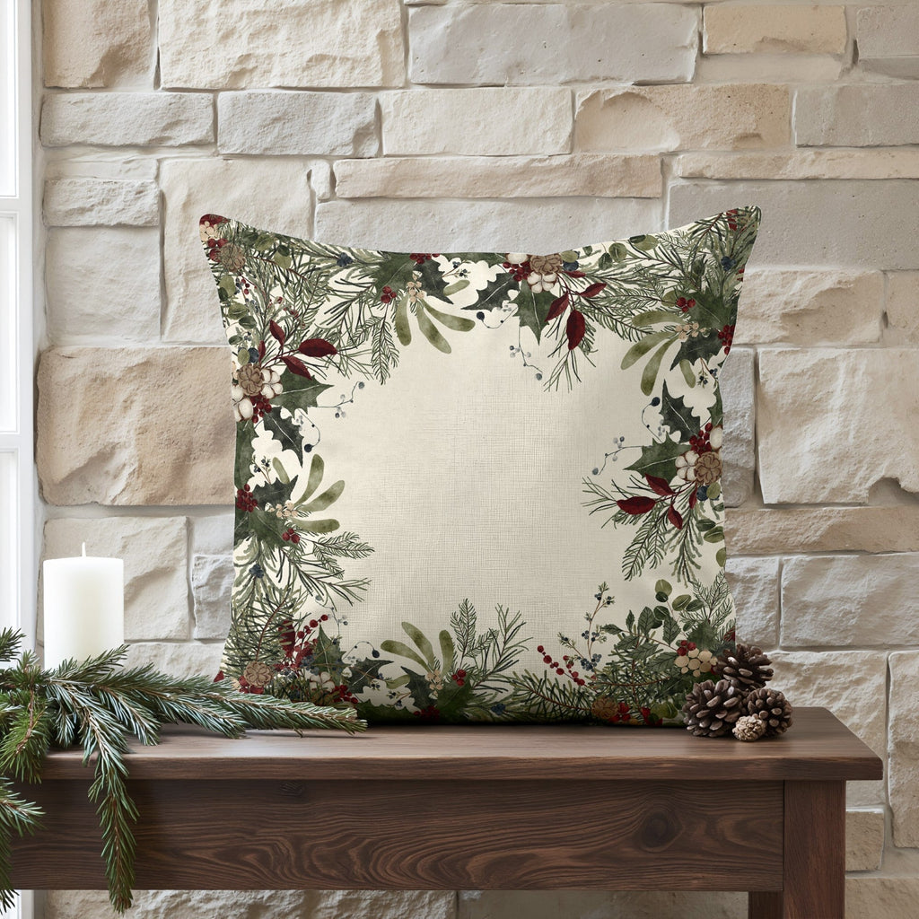 Funda de cojín 100% algodón Mistletoe A 50x50 cm