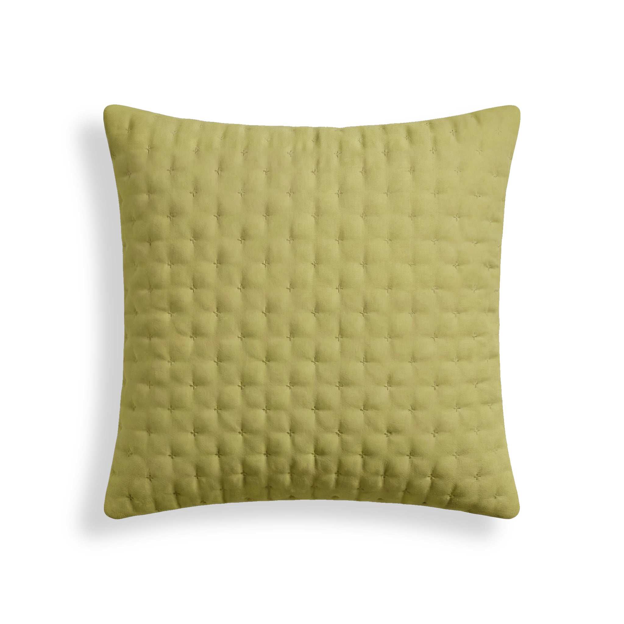 Funda de almohada lisa acolchada Mostaza Suave