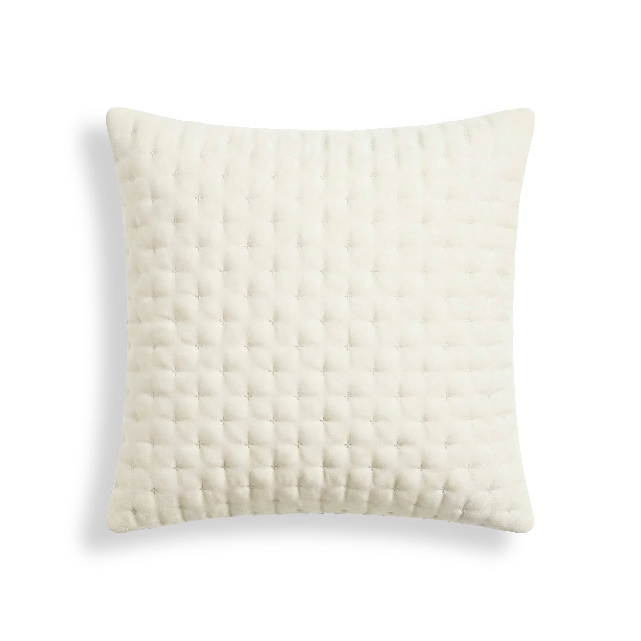 Funda de almohada lisa acolchada Natural