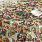Mantel antimanchas Navidad Vintage 5