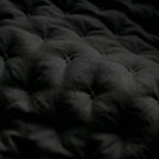 Colcha lisa acolchada Black tacto suave