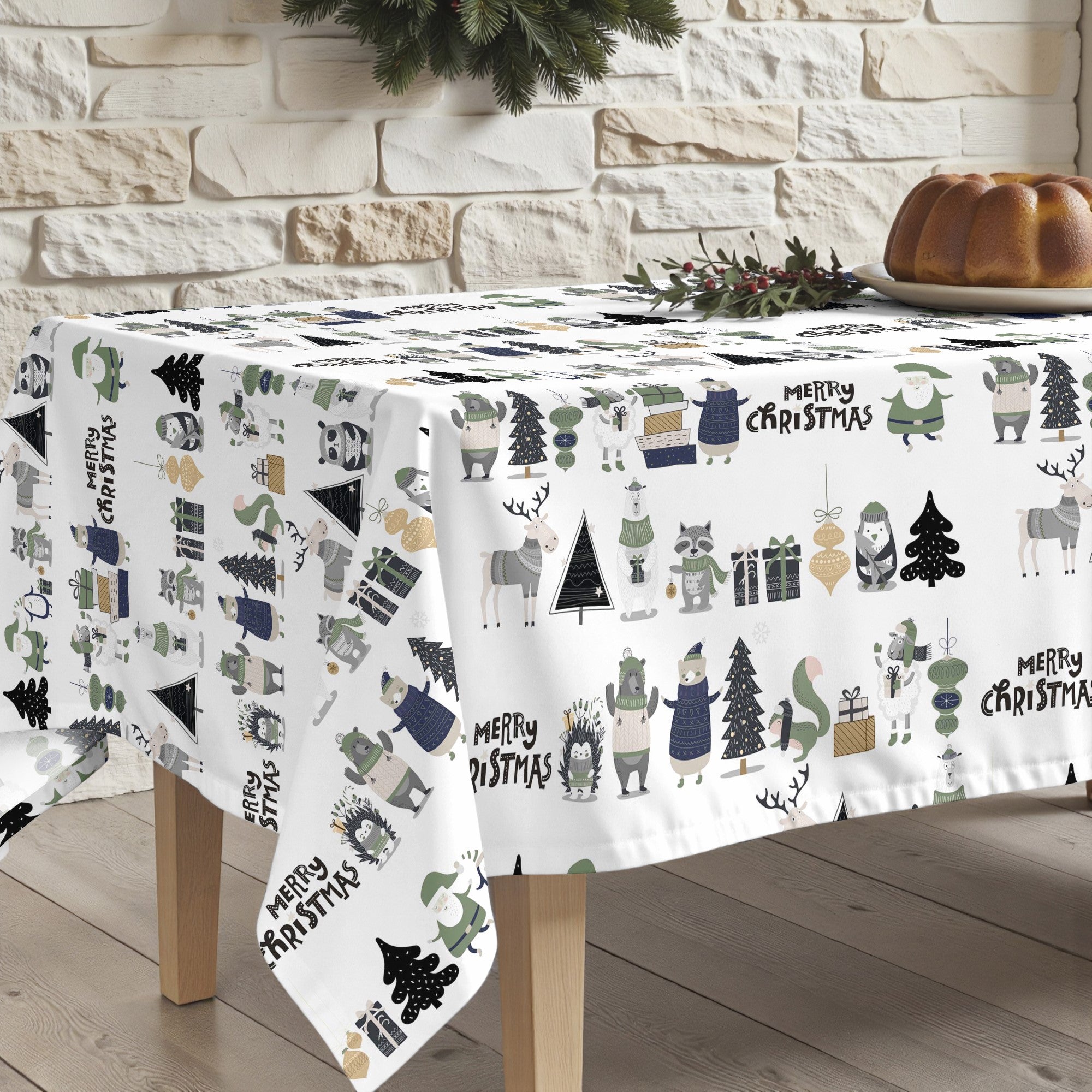 Noel 5-102 stain-resistant tablecloth