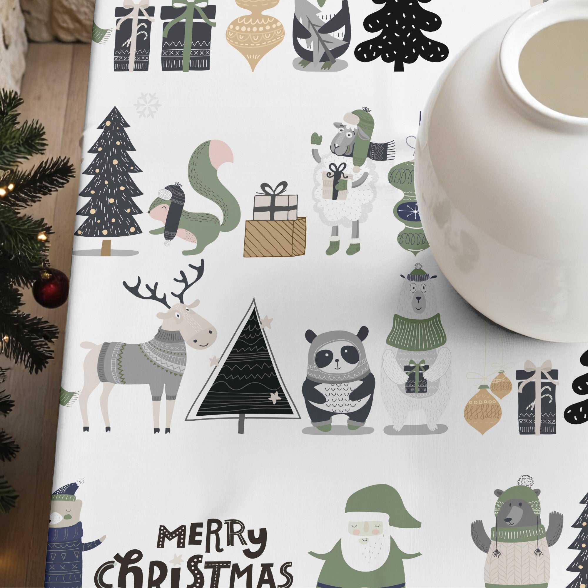 Noel 5-102 stain-resistant tablecloth