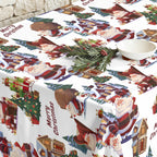 Mantel antimanchas Papa Noel