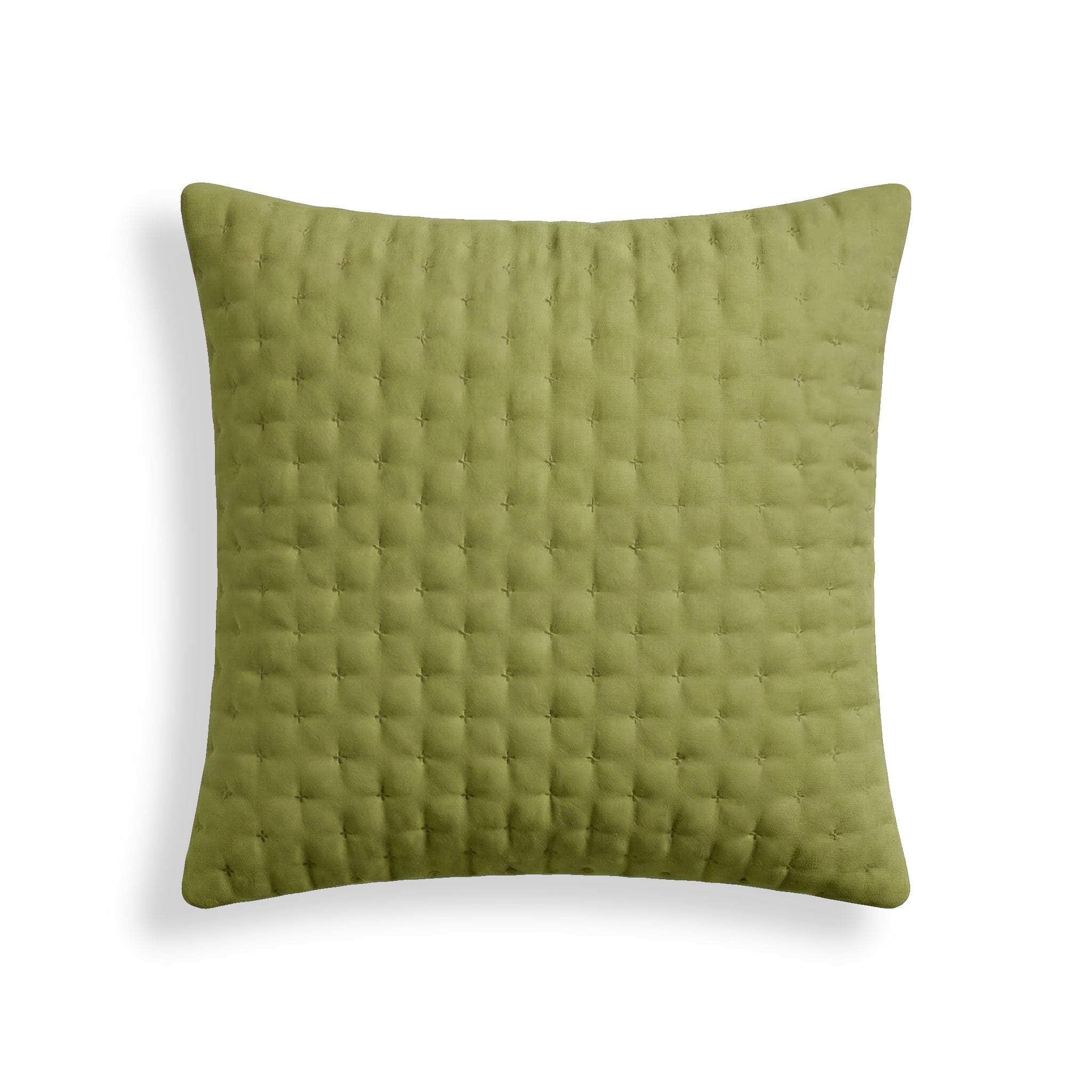 Funda de almohada lisa acolchada Pistacho