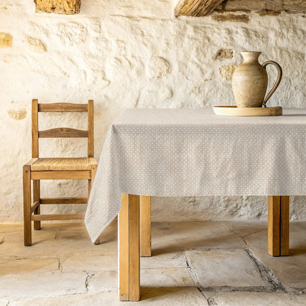 Nappe antitache Plumeti Blanche