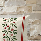 Funda de cojín 100% algodón Ramillete Muerdago C 30x50 cm