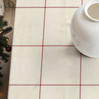 Mantel antimanchas Red windowpana 1225