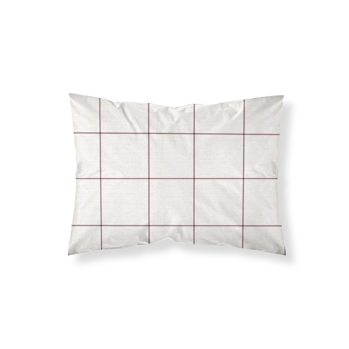 Funda de almohada Red Windowpana