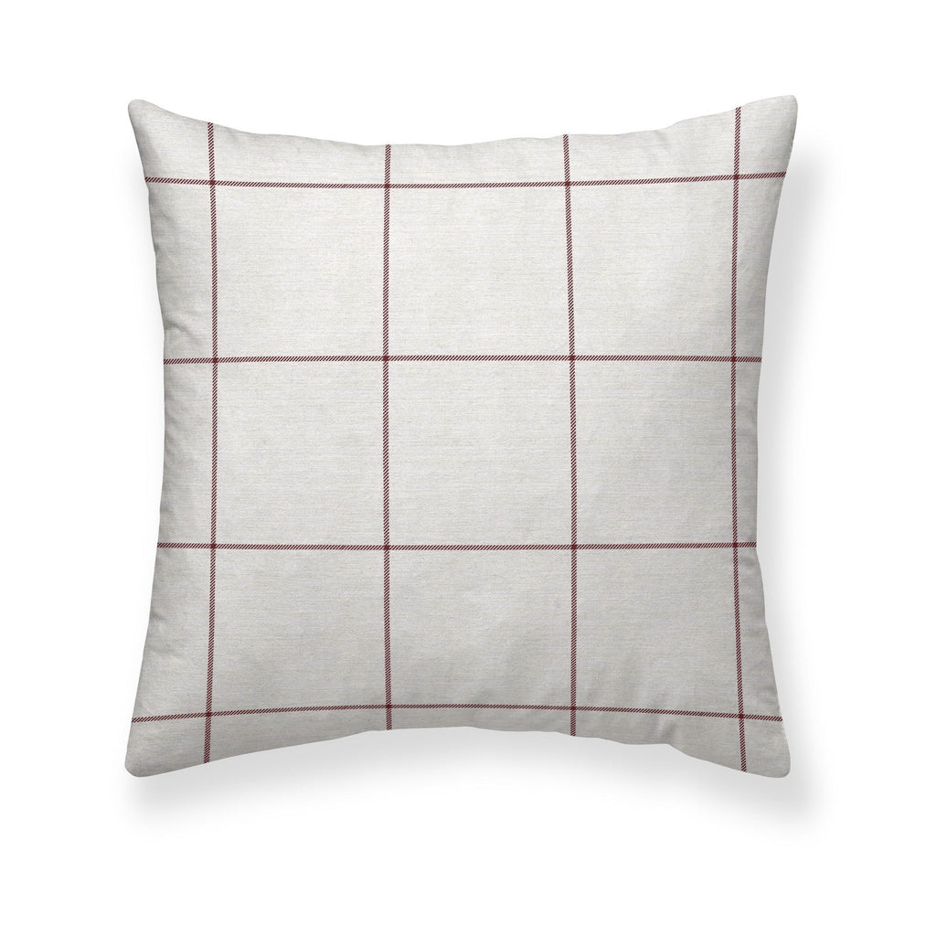 Funda de almohada Red Windowpana