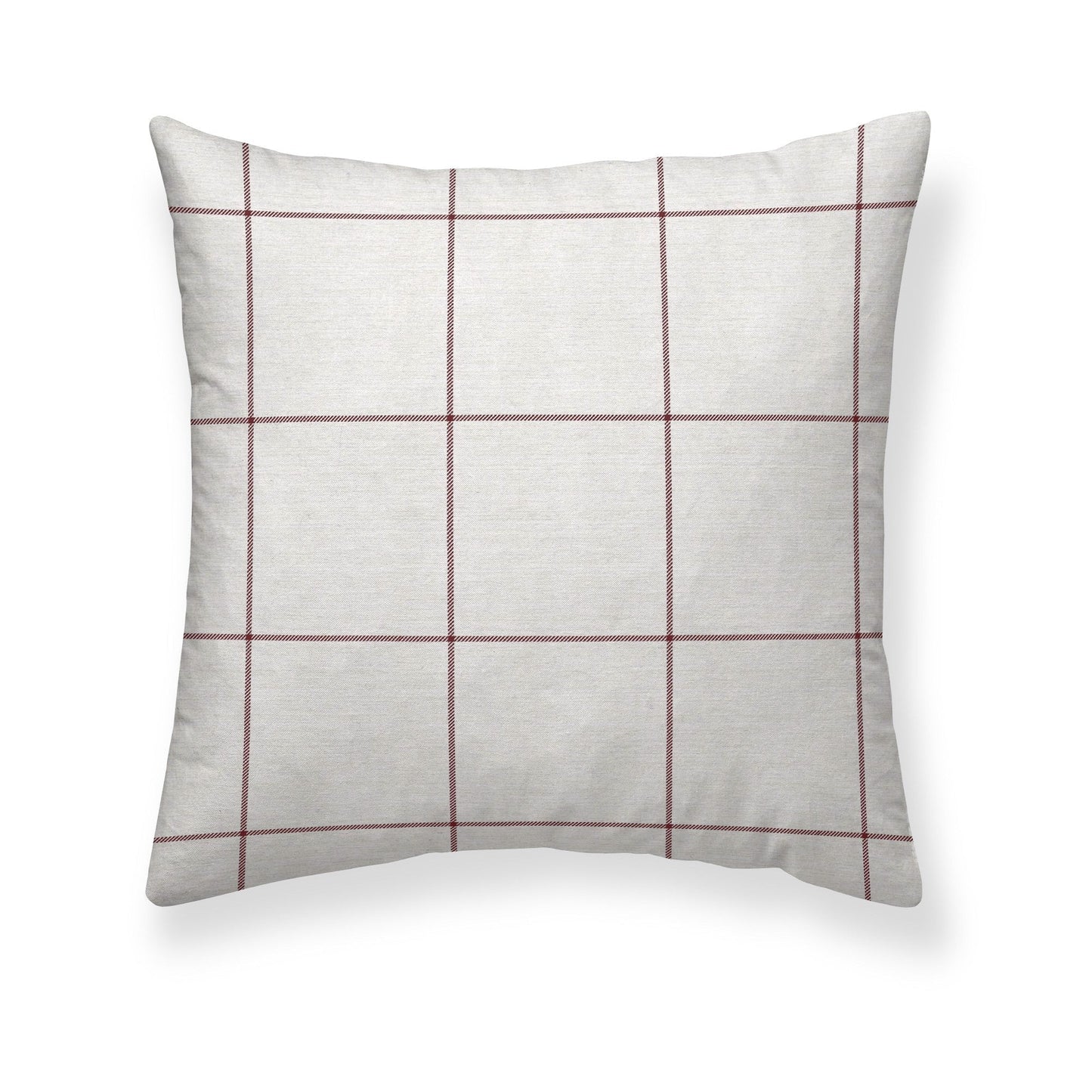 Funda de almohada Red Windowpana