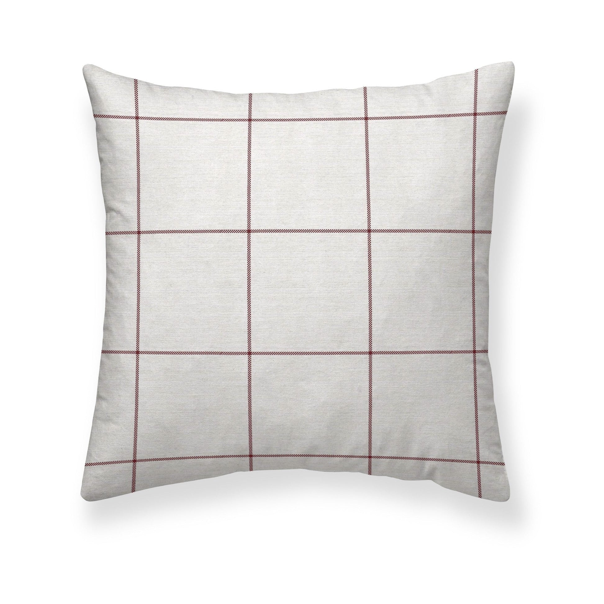 Funda de almohada Red Windowpana