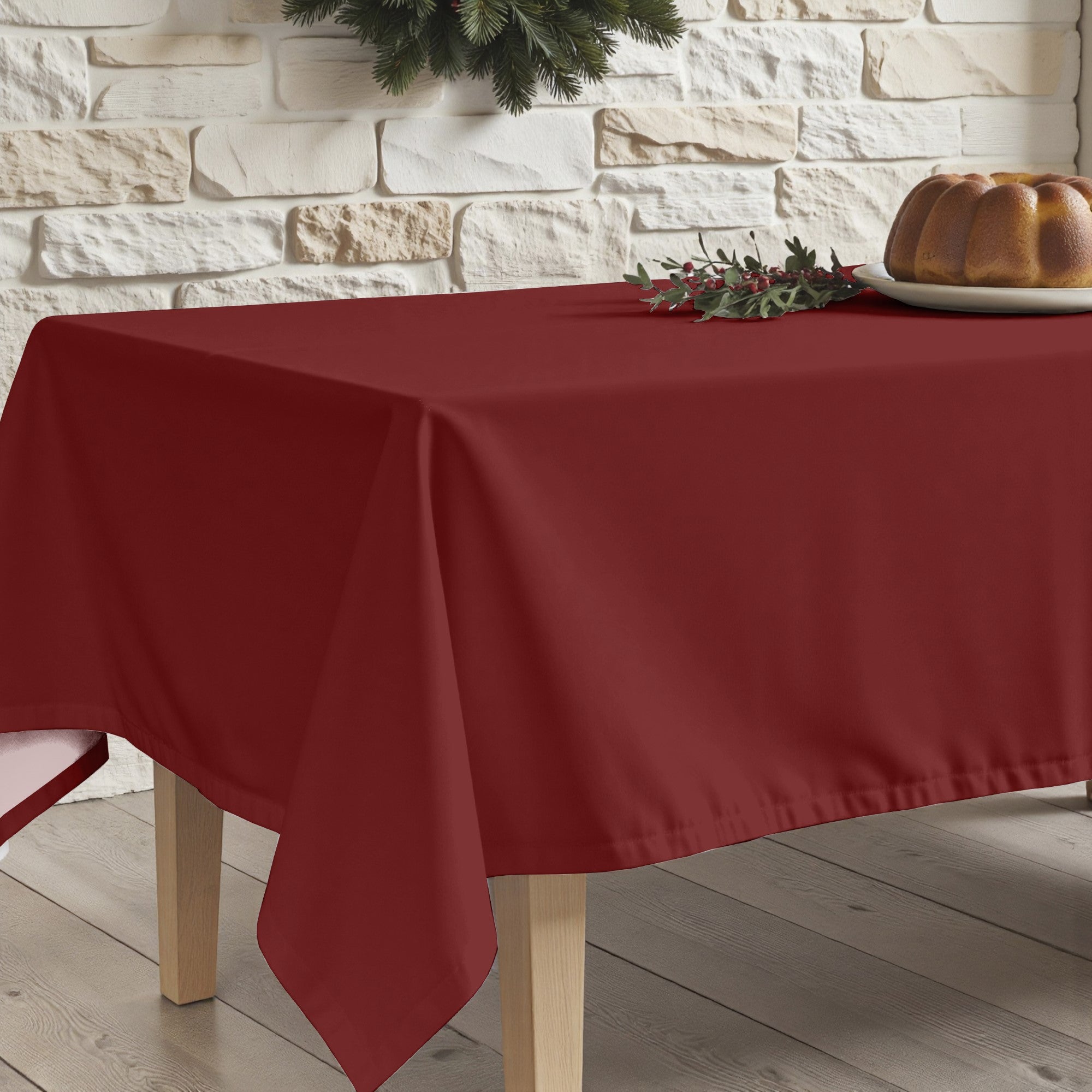 Mantel antimanchas Rojo liso