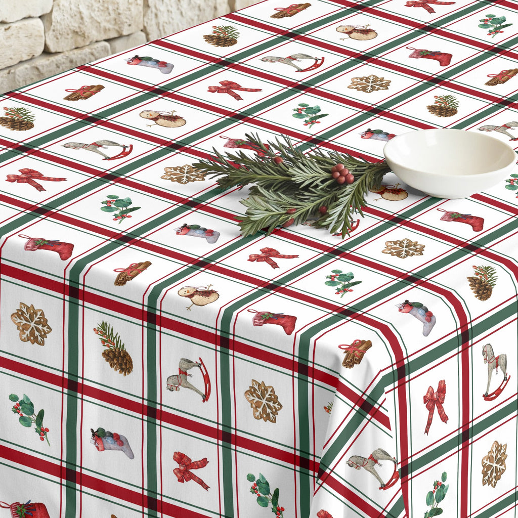 Nappe antitache Noël écossais 1