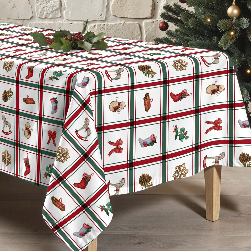 Nappe antitache Noël écossais 1