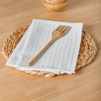 Pack of 2 White Waffle Napkins 45x45 cm