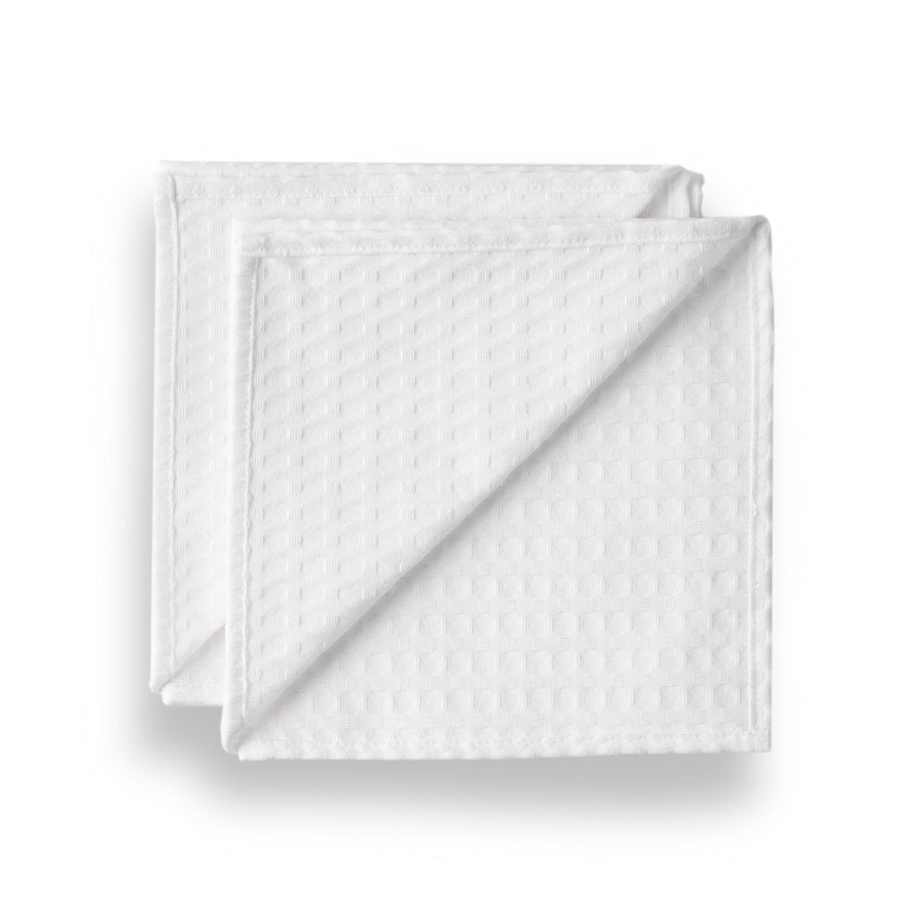 Pack of 2 White Waffle Napkins 45x45 cm