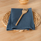 Pack of 2 Waffle Blue Majolica napkins 45x45 cm