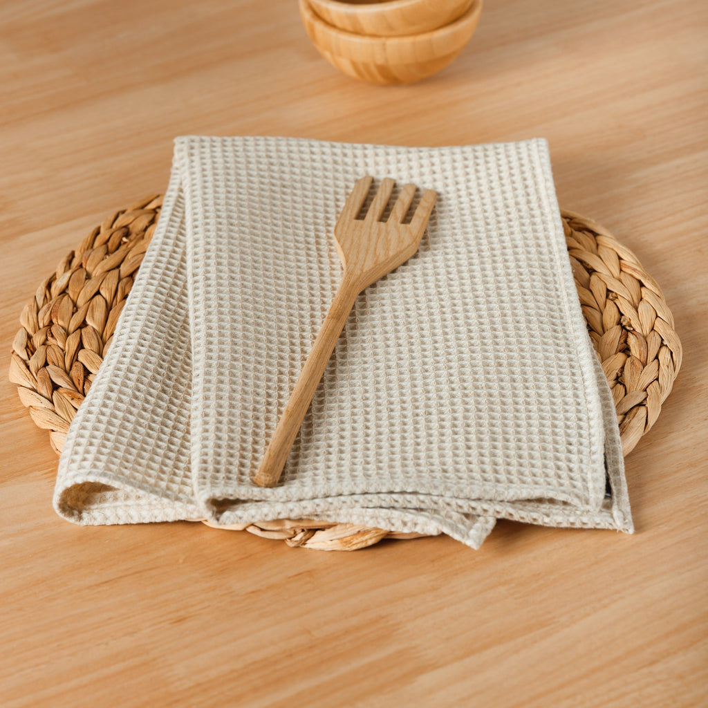 Pack of 2 Waffle Linen napkins 45x45 cm