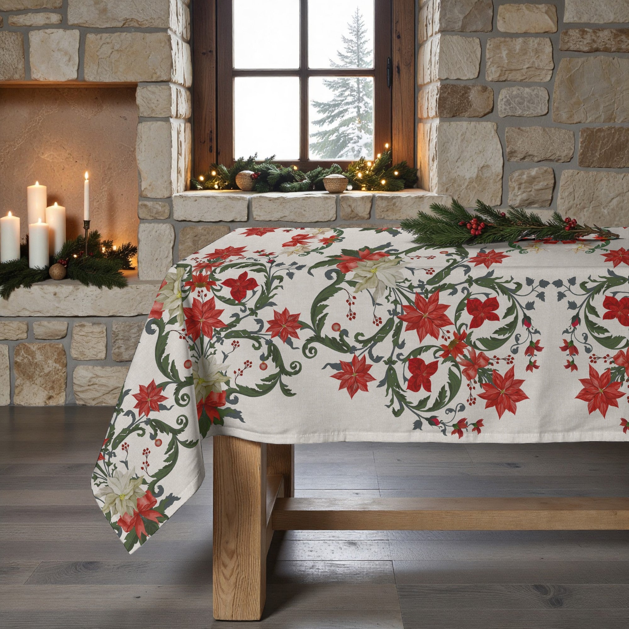 Nappe antitache Christmas Symetric