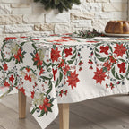 Christmas Symetric stain-resistant tablecloth