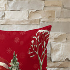 Funda de cojín 100% algodón Snowman A 50x50 cm