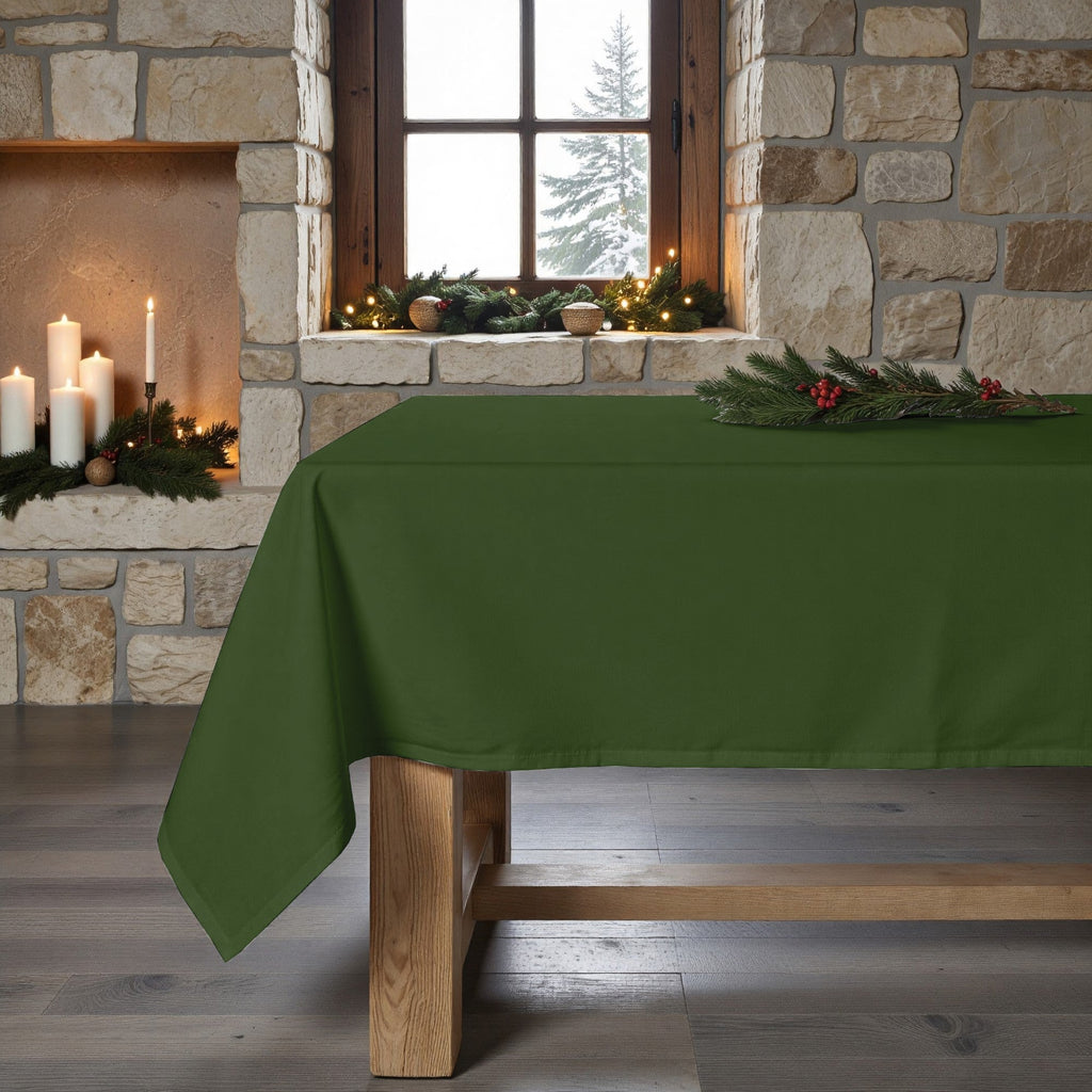 Mantel antimanchas Verde liso