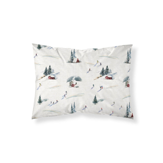 Funda de almohada Winter Ski