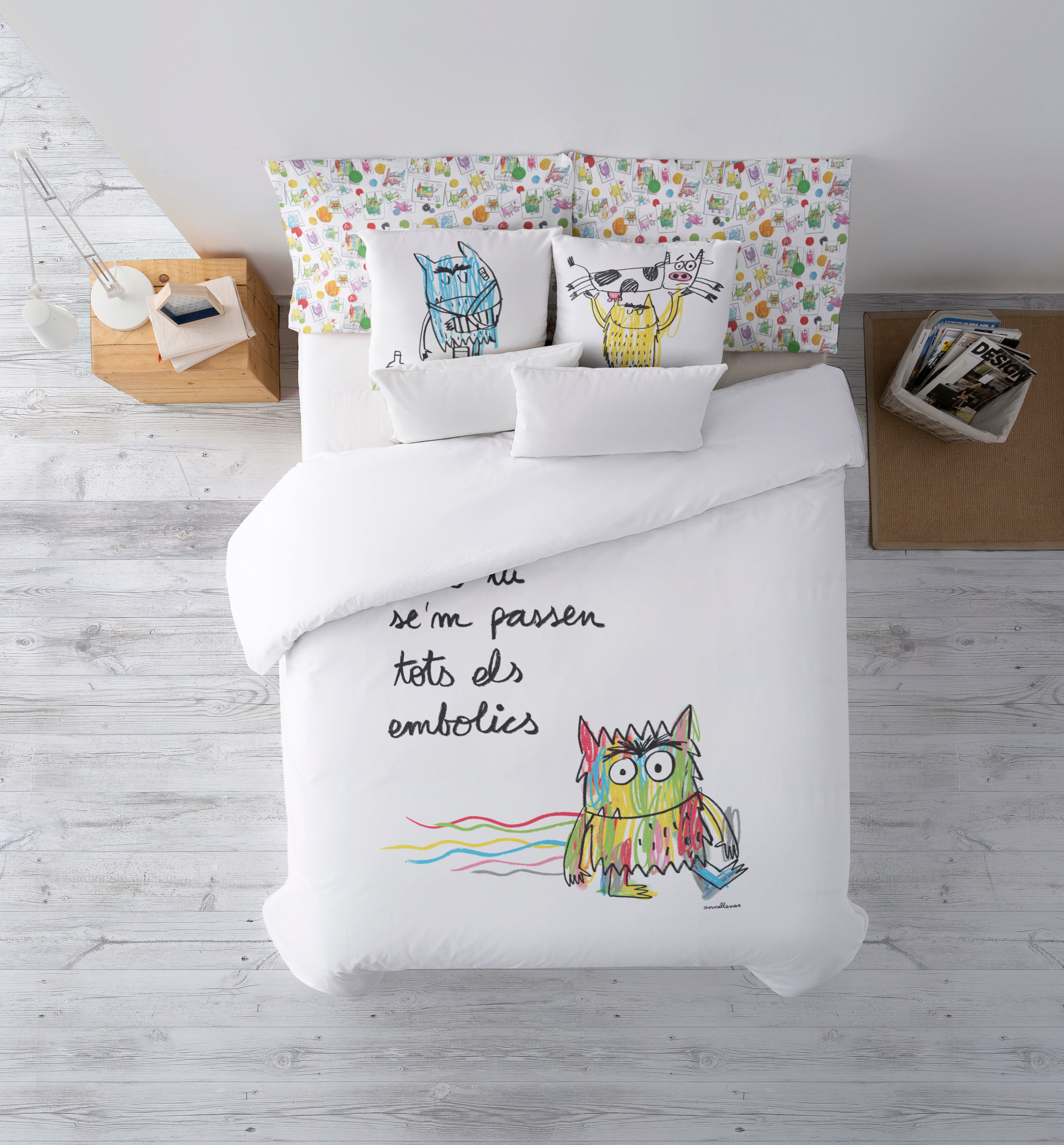 Funda nórdica con botones 100% algodón Líos Catalá