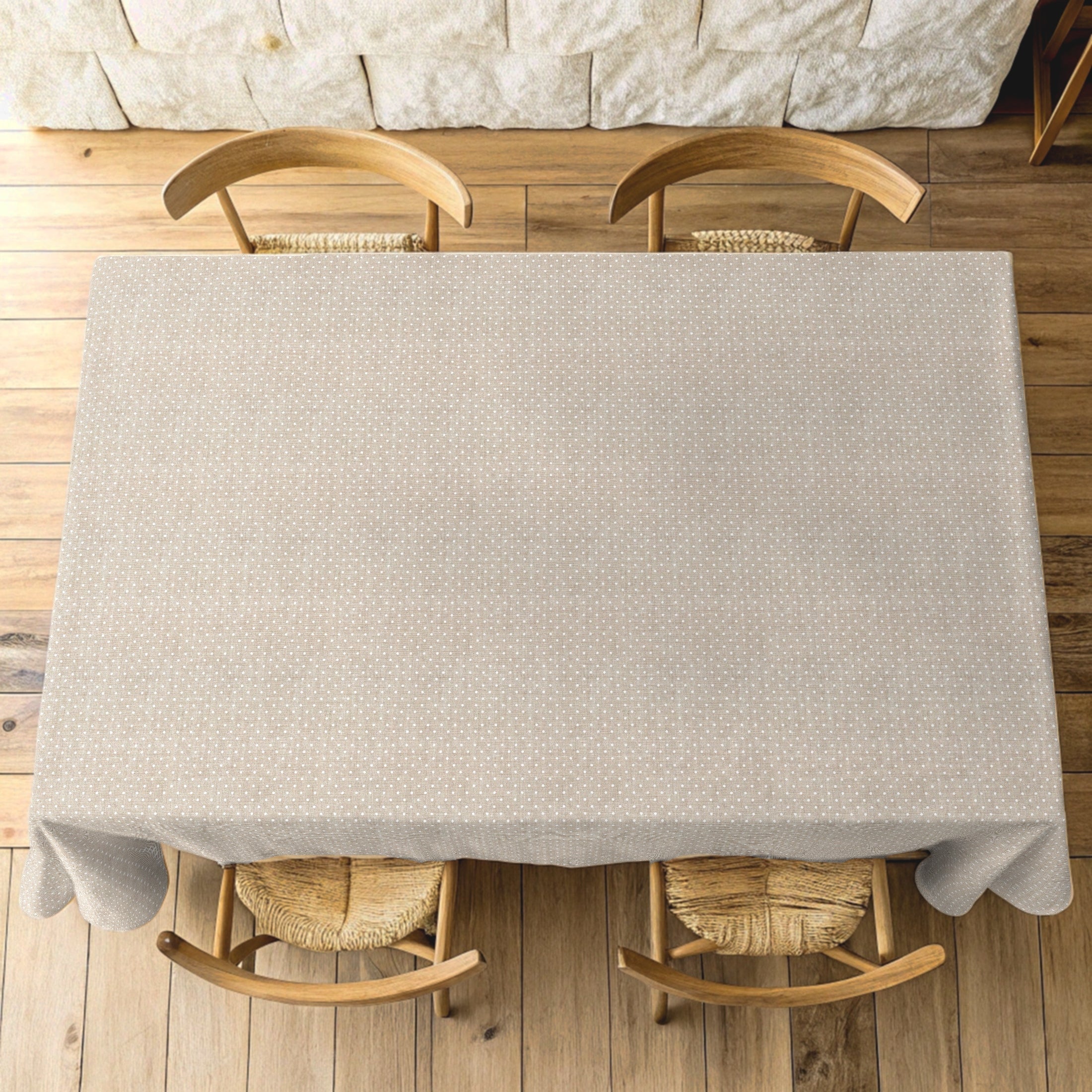 Nappe antitache Plumeti Blanche