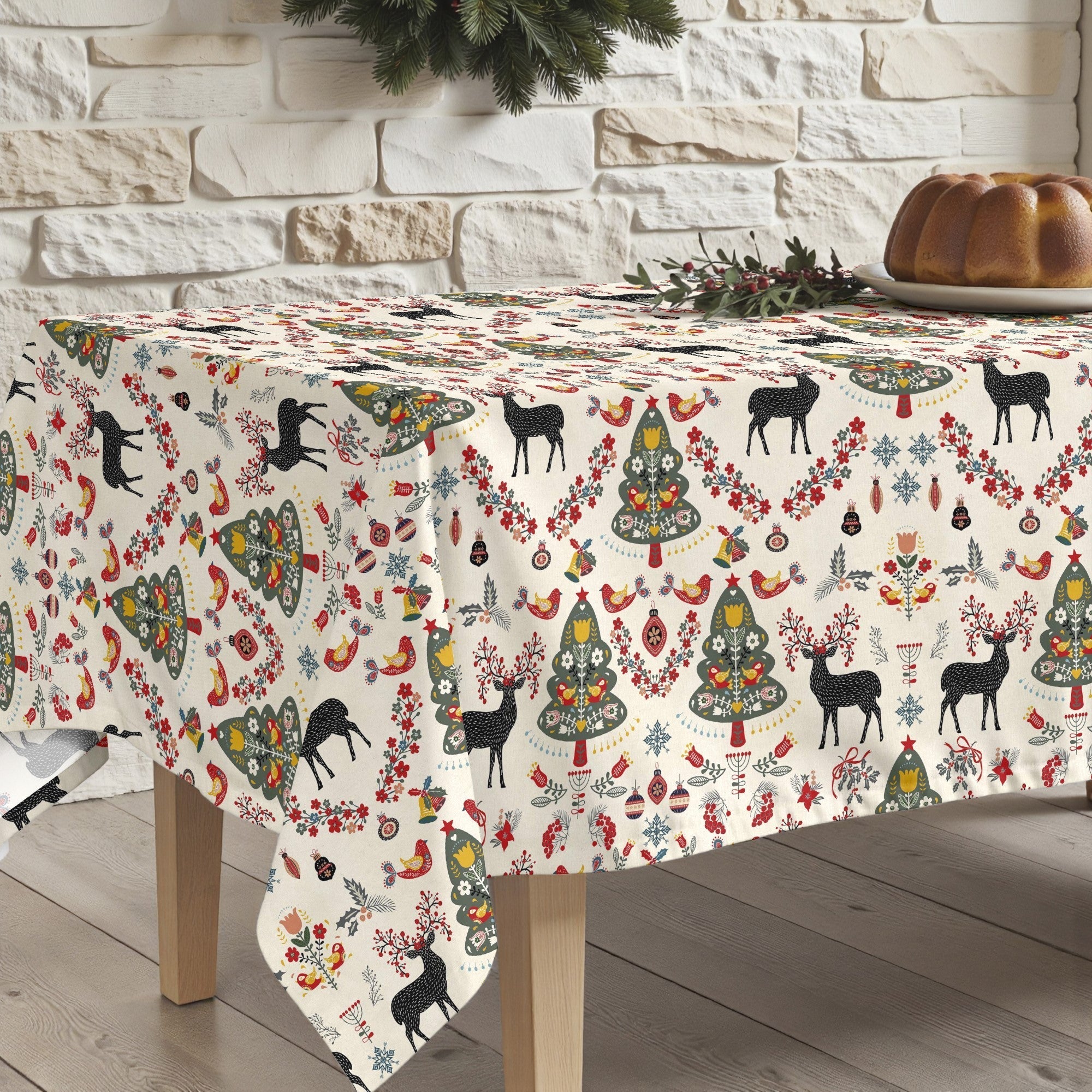 Mantel antimanchas Merry Christmas 43