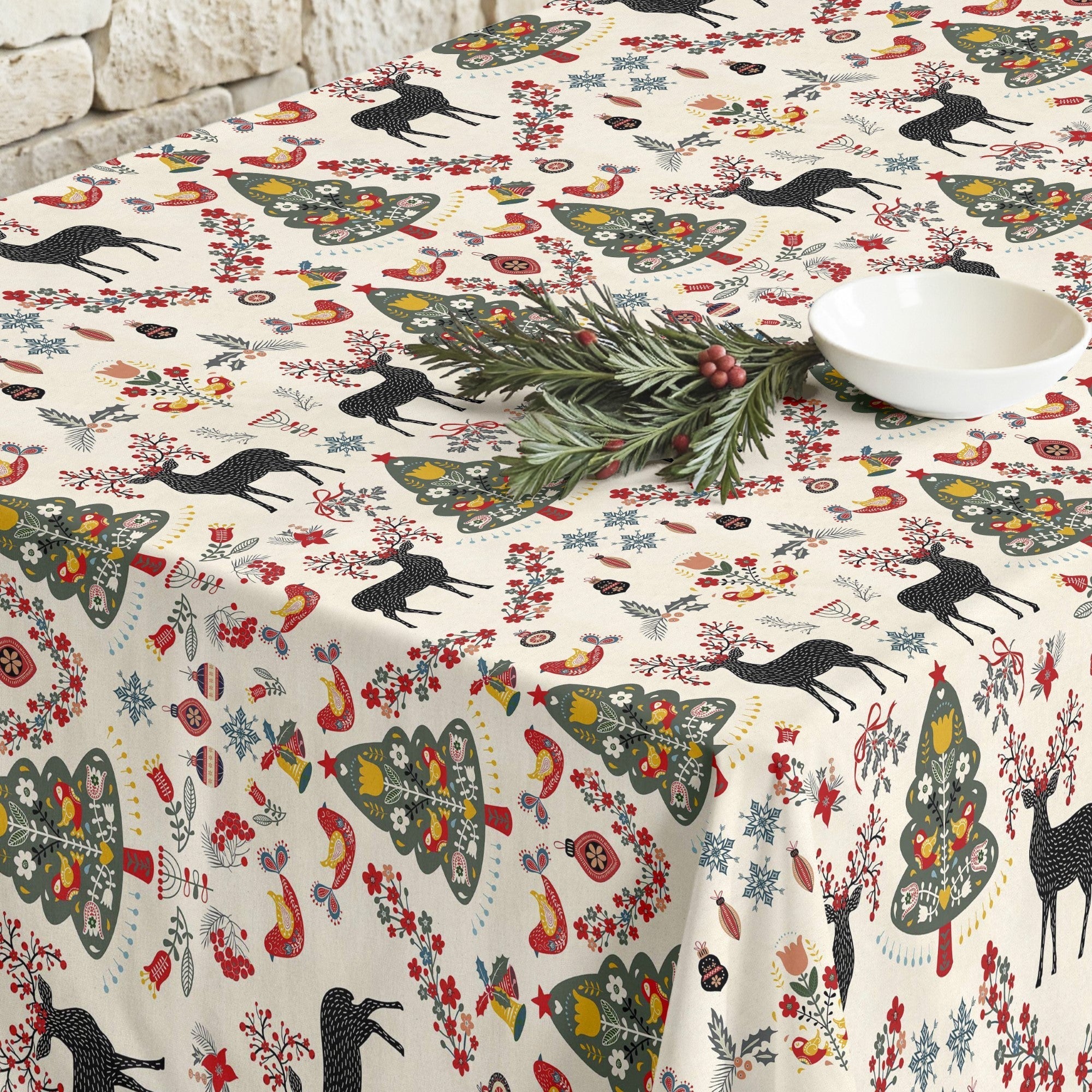 Mantel antimanchas Merry Christmas 43