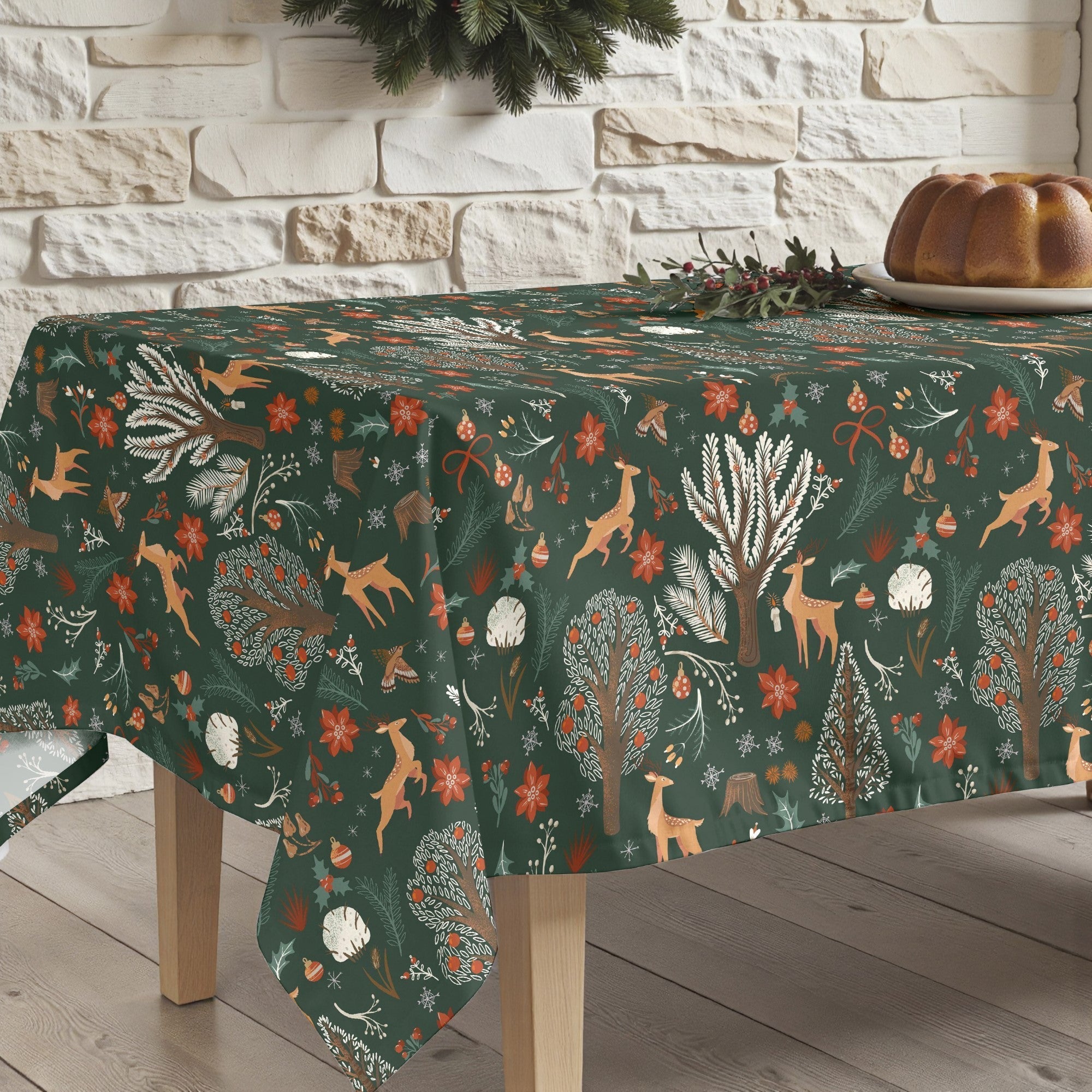 Mantel antimanchas Merry Christmas 47