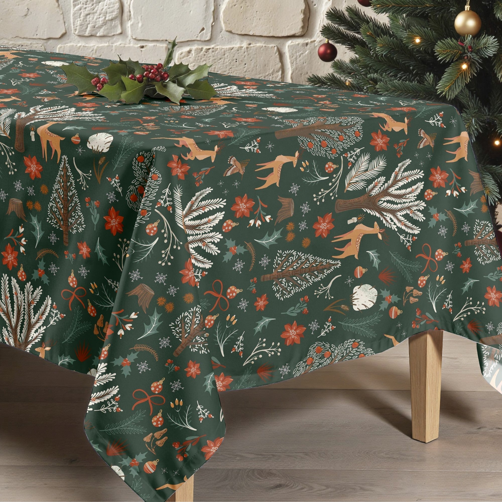 Mantel antimanchas Merry Christmas 47