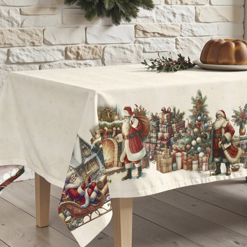 Mantel antimanchas Vintage christmas 1225